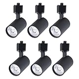 Arcfox 7W 3000K LED Track Lighting Heads Dimmable H Type Track Light Rail 24° CRI90 3-Wire Ceiling S