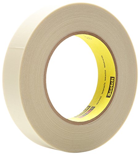 Image of 3M(TM) Glass Cloth Tape 361 White, 1 in x 60 yd 7.5 mil, 36 per case Bulk (Pack of 36)