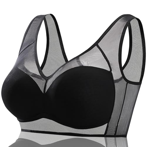Image of Smoothing Bra Anti Sagging Wireless Push Up Bras for Women No Underwire Full Coverage Bra Comfy Bras for Women
