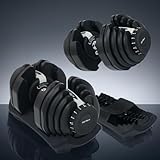 【JAPAN BRAND】 TOP FILM ダンベル 可変式 可変式ダンベル 24kg 40kg 【信頼、実績。】 (40kg×2個【BLACK × LIGHTGRAY】)