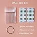 50pcs Nail Swatch Sticks with Number Stickers Nail Color Display Stiletto Tips Clear Nail Sample Sticks with Ring Practice Nail Tips Nail Supplies for Nail Techs Professional Nail Salon
