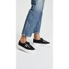 Superga womens 2790 Acotw Platform Fashion Sneaker, Black/White, 7.5 US