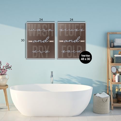 Tableaux buanderie marron 76x61 cm décoration murale giclée Marcus Prime