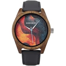 BOBO BIRD Wooden Watch Ultra-Light Natural Wood and Leather Watch Trendy Unisex Accessory for Everyday Style and Gift Surprises