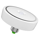 QPAU E27 12W 24 LED PIR Motion Sensor Bulb, Warm White
