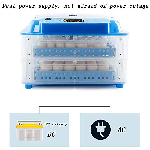 FHISD Eierinkubator mit Eierschalen Automatische Wasseraufnahme und Eierwende, Temperatur- und Feuchtigkeitsregelung… – Bild 5