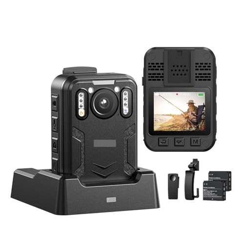 Bodycam 4K profesional B4K2 con GPS, 128GB y 16 horas de grabación continua