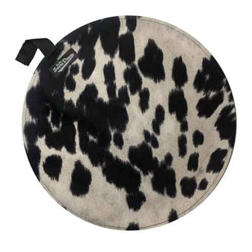 Big Fat Snare Drum - Cow Moo Faux Suede 14” (Black)