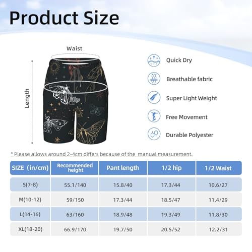 Men's Butterfly Graphics Shorts Drawstring Waist Butterflys Print Workout Track Streetwear Shorts with Pocket4