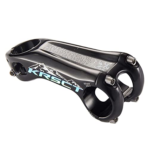 自転車ハンドルバーステム 28.6x31.8mm マイナス 20度 アルミニウム合金 CNC 超軽量 中空ハンドルバーライザー ほとんどの自転車、ロードバイク、MTB、BMX、フィクシーギア、サイクリング用 (ブラックカラフル、長さ80mm)