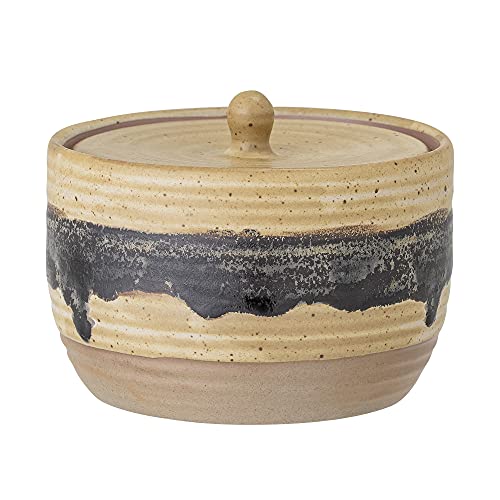 Bloomingville Behälter mit Deckel Solange, naturfarben, Keramik