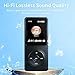 128GB MP3 Player with Bluetooth - Portable Music Player for Kids - with Built-in HD Speaker, Voice Recorder, HiFi Sound, E-Book (Included Earphones)