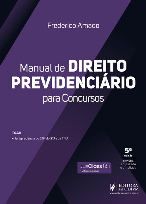 Capa de Manual de Direito Previdenciário para Concursos - 5ª Edição 2026 Juspodivm
