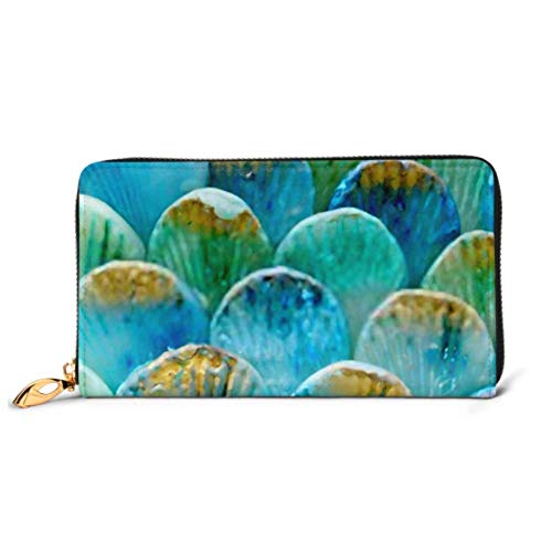 Preisvergleich Produktbild JHGFG Fashion Handtasche Reißverschluss Brieftasche Waxed Naka Scale Telefon Kupplung Geldbörse Abendkupplung Blocking Leder Brieftasche Multi Card Organizer