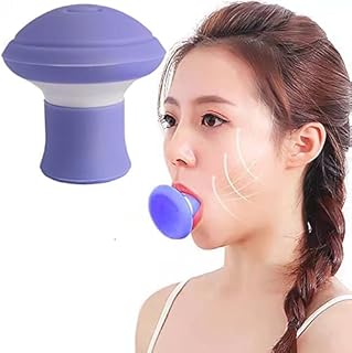 Jaw Face Exerciser Remove Nasolabial Folds Define Your Jawline, Facial and Neck Exercise for Women and Men Slim and Tone your Face and Neck Muscles to Look Younger (Purple)