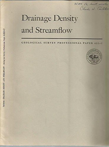 Amazon.co.jp: Drainage Density and Streamflow (Series: Physiographic ...
