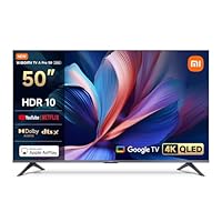XIAOMI TV A Pro 50, 50 pollici (127 cm), 4K UHD QLED, Smart TV, Google TV, DVB-C/S/S2/T/T2, HDR10, Modalità Game Boost 120Hz, MEMC, Controllo Vocale, 2GB+8GB, Apple Airplay & Google Cast