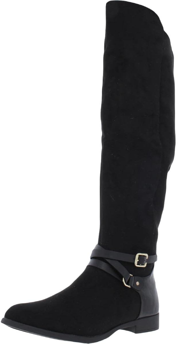 XOXO Women's Thames Over The Knee Boot Women's Shoes, Black, Size 7.5