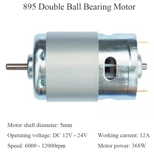 Moteur à courant continu 12V24V couple élevé axe en D 775