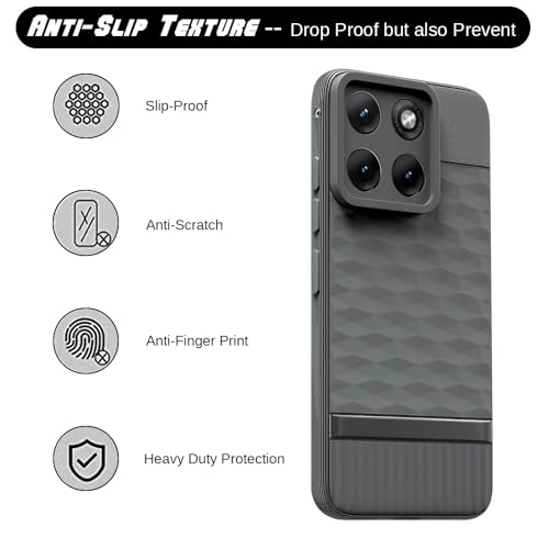 Image of Shockproof Case Compatible with Motorola Edge 70 Fusion 5G | Full Camera Protection | TPU Flexible Back Cover for Motorola Edge 70 Fusion 5G (Graphite Grey)