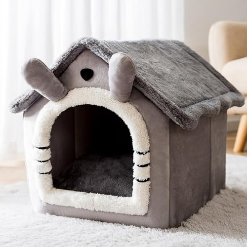 Couchage pour chat anti-stress avec coussin amovible lavable taille M - 3