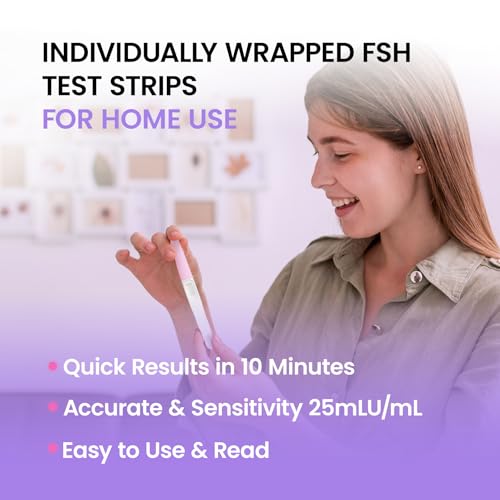 Femometer FSH Menopause Test Kit 5 Pack Menopause Stage Indicator for Women Help Understand Your Ovarian Reserve at Home Determine Your Fertility and Detect Menopause