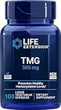 Life Extension TMG 500mg, 100 Liquid Veg Caps - Trimethylglycine (Glycine Betaine) Supplement - Gluten Free, Non-GMO, Vegetarian