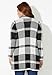 Catherines Women's Plus Size Country Village Sweater Cardigan - 4X, Black White Buffalo Plaid