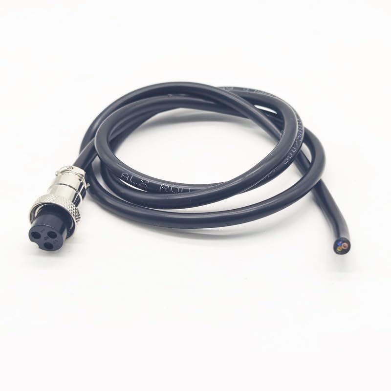 FOWIUNYE 3.28 Ft GX16 4 Pin Cable Male To Female Head Aviation Cordset, GX16 4 Pin Panel Mount Circular Metal Aviation Connector Adapter Female To Male 20AWG(1Meter - View #5