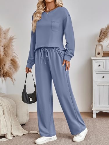 AUTOMET Womens Sweatsuits 2 Piece Lounge Matching Sweat Sets Fall Outfits - image 3