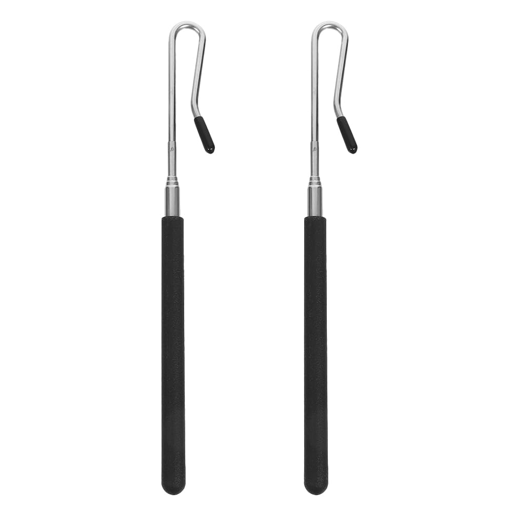 Abaodam Hand Puppet Control Rods 21.46 Inch with Wrist Clip Set of 2 for Precise Puppet Arm Manipulation Smooth Surface Safety Cover Puppetry Accessory