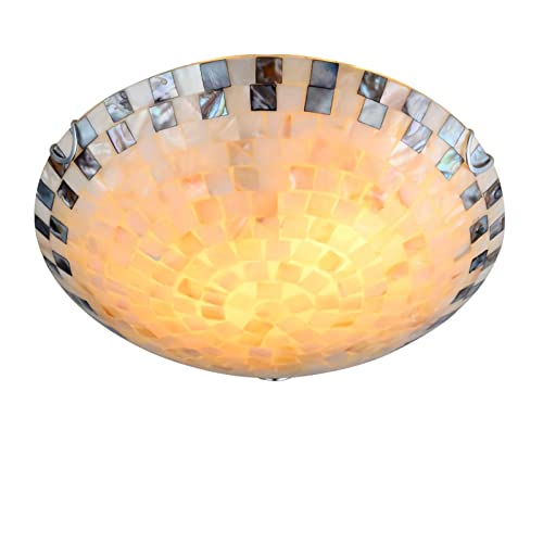 Plafonnier en mosaïque rétro LED 30cm pour salon et chambre