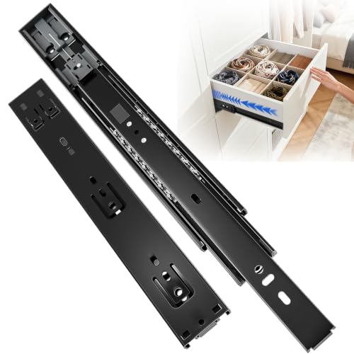 ToBeGreat Soft Close Drawer Runners Drawer Slides 400mm Side Mount Heavy Duty Draw Runners/Sliders Drawer Glides Full Extension Ball Bearing Kitchen Cabinet Replacement Rails 45kg, 16 inch 5 Pairs