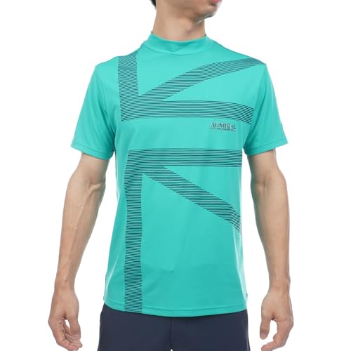 アドミラル ゴルフ（Admiral GOLF） ゴルフ 半袖 カラタッチプラス UJプリントモックネックシャツ ADMA636-GRN（グリーン/３Ｌ/Men's）