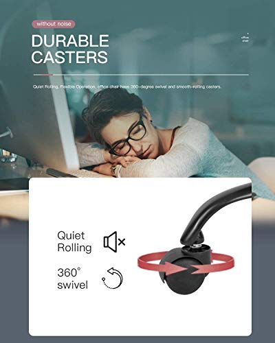 Dkeli Office Chair Desk Chair Computer Chair With Lumbar Support Ergonomic Mid Back Mesh Adjustable Height Swivel Chair Armless Modern Task Executive Chair For Women Men Adult,Red #TOP5