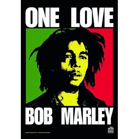 Third Eye Export Decorative Bob Marley One Love Tapestry Wall Decor/Ethnic Wall Hanging Art/Hippie Wall Art/Boho Poster (Green Red One Love) Cover