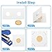 PATIKIL 2 x 2 Coin Flips, 200 Pack 25mm Cardboard Coin Holder Paper Coin Holders for Coin Collection Supplies Collector, White