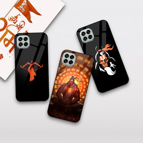 Image of COLORflow Back Cover Compatible with Samsung Galaxy A22 5G | Hanuman Ji, Bajrangbali, God Customized | Shockproof TPU Bumper with Camera Protection Back Cover Compatible with Samsung Galaxy A22 5G