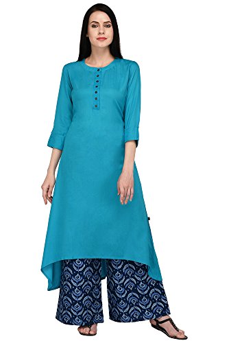 Image of Pistaa's Women's Regular Fit High Rise Palazzo