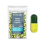 PurecapsUSA Empty Gelatin Capsules - Size 