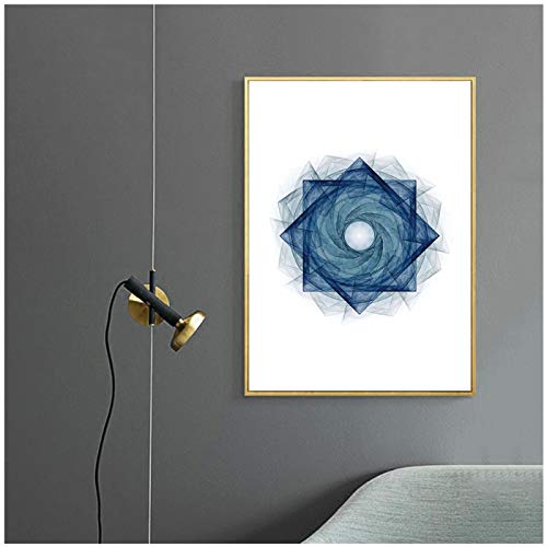 Toile minimaliste géométrique de haute qualité pour grand salon