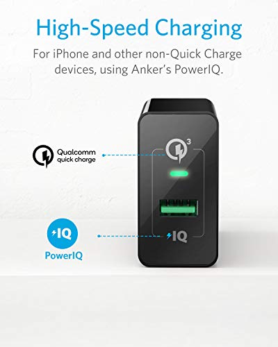 Anker PowerPort 1 18W USB-oplader met Quick Charge 3.0 en Power IQ voor Samsung Galaxy/Note, iPhone, iPad, LG, HTC… - Image 4