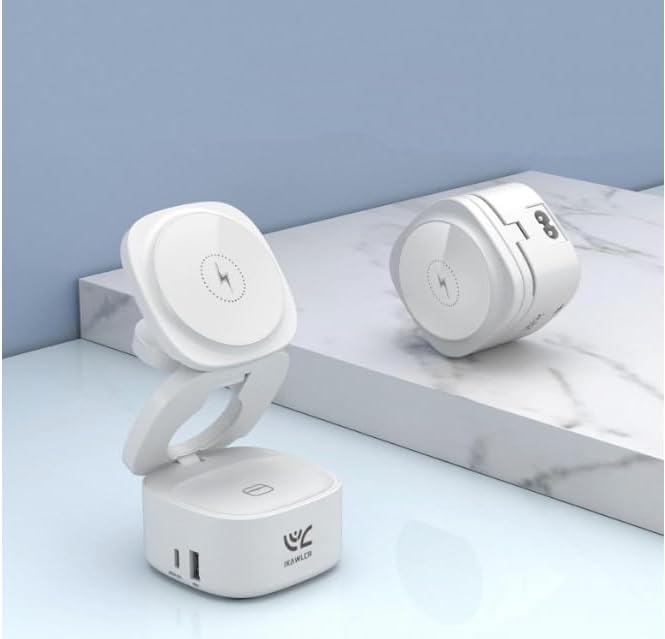 Miniatura 3 de OneCharge Station, estación de carga inalámbrica plegable 5 en 1 (PD rápida), cargador de viaje para iPhone, Apple Watch, AirPods, laptop