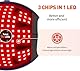Haarwachstum Cap, 168 LED-Lampenperlen Therapiekappe 460nm 660nm 850nm Rotes und blaues Licht dünne Haarausfallbehandlung für Männer und Frauen, Cap und Lampenperle abnehmbar