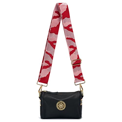 Image of Wide Purse Straps Replacement Adjustable Crossbody Gold Hardware Canvas Shoulder Strap For Women