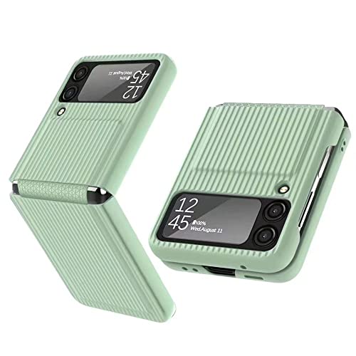 Coque Samsung Z Flip 4 protège charnière silicone liquide vert anti-rayures écran