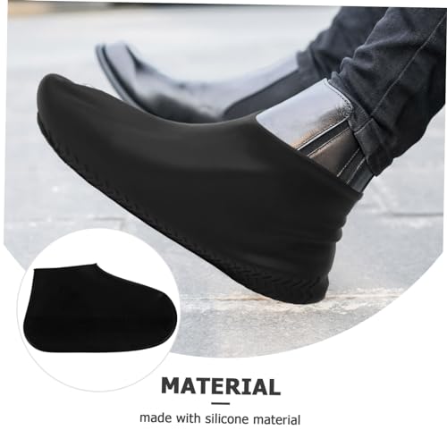 Cubiertas de Botas de Lluvia de Silicone para Hombre Protectoras Antideslizantes para Días Lluviosos miniatura 3