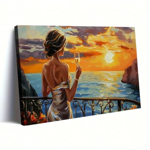Peinture abstraite femme TONGYINLI affiche art mural 60x80cm