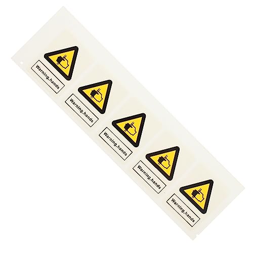 ULTECHNOVO 20pcs Warning Hand Crushing Decal Hand Safety Sticker for Workplace Safety Adhesive Label Caution Sign Sticker for