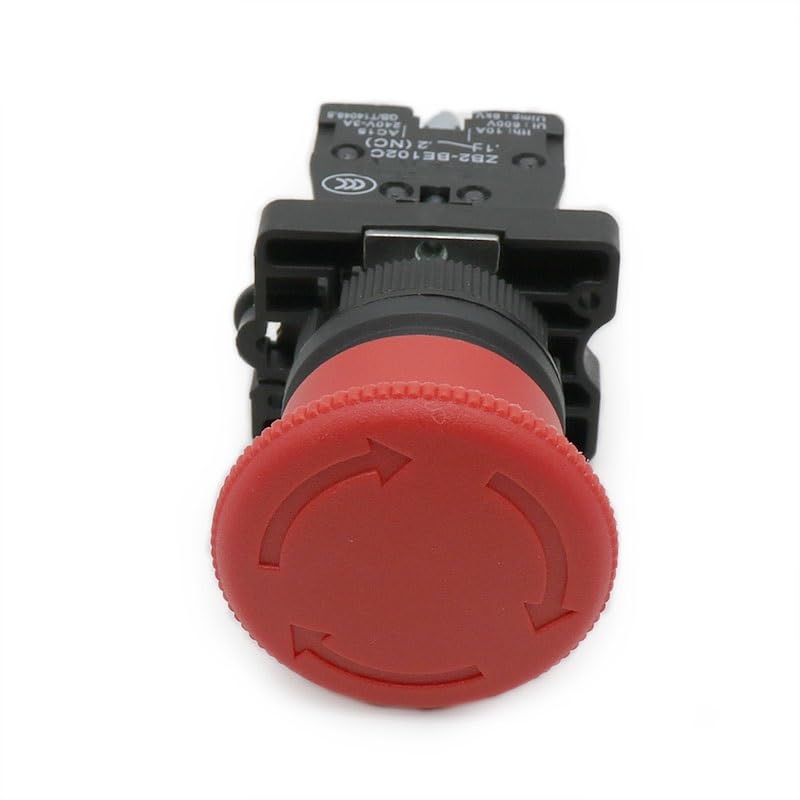 Bouton d'arrêt d'urgence XB2-ES542 mécanique NC 22mm coupure instantanée 10A